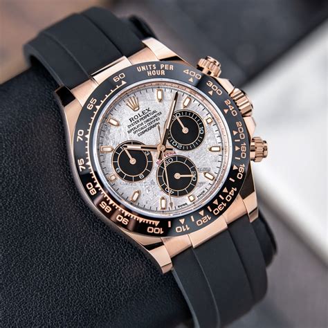 rolex daytona rose gold black dial replica|rolex daytona price list.